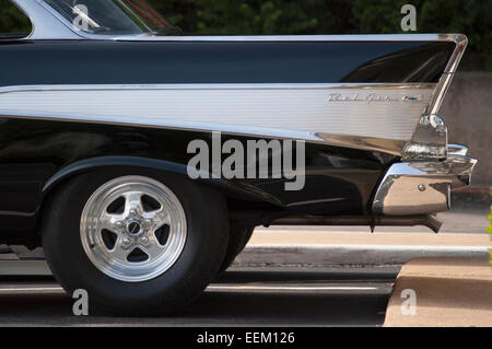 Detailansicht des durch einen Oldtimer Kfz-Chevy Bel Air Stockfoto