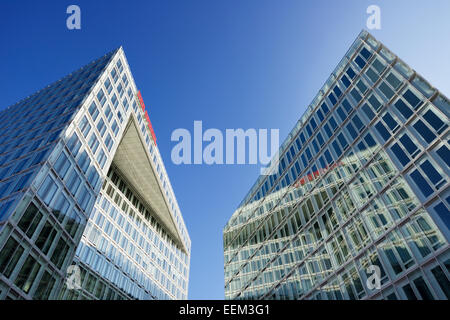 Gebäude der Spiegel-Verlag und das Ericus-Contor-Gebäude an der Ericusspitze, HafenCity, Hamburg, Deutschland Stockfoto