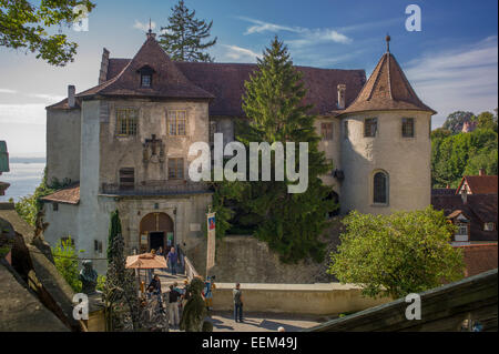 Burg Meersburg, alte Burg Meersburg, Baden-Württemberg, Deutschland Stockfoto