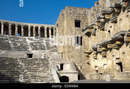 Antiken Theater von Aspendos, Provinz Antalya, Türkei Stockfoto