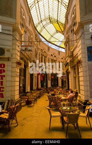 Pasajul Macca-Vilacrosse Arcade, Bukarest, Rumänien Stockfoto
