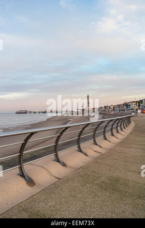 Blackpool, Lancashire, Großbritannien, Wetternachrichten 20. Januar 2015. Still und ruhig mit einem harten Frost über Nacht in Blackpoo Credit: Gary Telford/Alamy live-Nachrichten Stockfoto