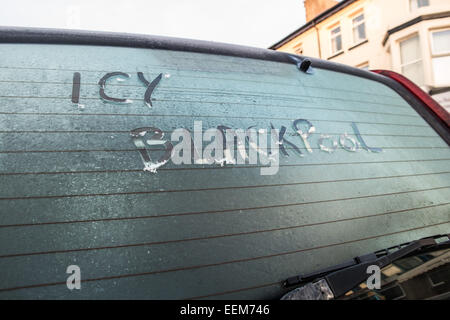 Blackpool, Lancashire, Großbritannien, Wetternachrichten 20. Januar 2015. Still und ruhig mit einem harten Frost über Nacht in Blackpoo Credit: Gary Telford/Alamy live-Nachrichten Stockfoto