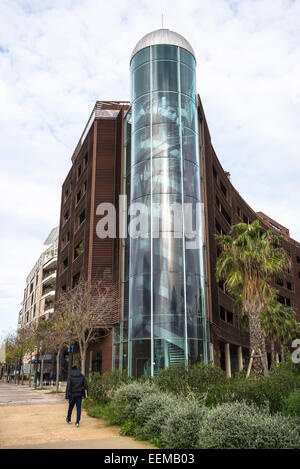 Hafengebäude Pallas, städtische Siedlung Port Marianne, Montpellier, Frankreich Stockfoto