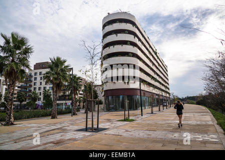 Port-Marianne städtische Wohnsiedlung, Montpellier, Frankreich Stockfoto