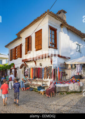 Straßenszene im Dorf Sirince. Provinz Izmir, Türkei. Stockfoto
