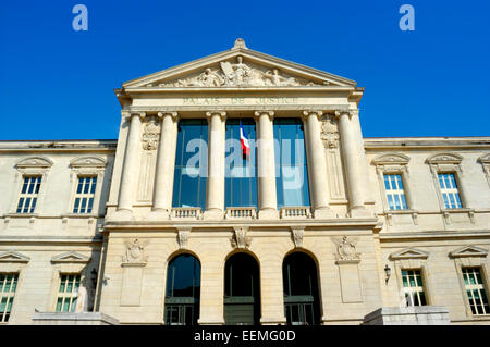 Nizza, Côte d ' Azur, Provence, Frankreich. Palais de Justice. Stockfoto