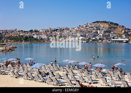 Strand in Kusadasi, Aydin Provinz, Türkei. Stockfoto