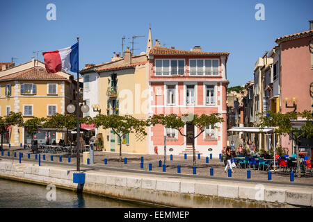 Blick über die Stadt Martigues Bouches du Rhone, PACA (Provence-Alpes-Cote d ' Azur), Frankreich Stockfoto