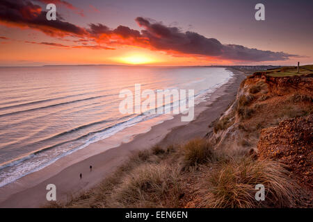 Ein Blick vom Hengistbury Head. Stockfoto