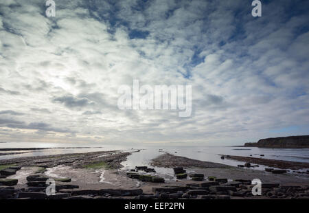 Kimmeridge Bay Dorset Winter 2015 Stockfoto