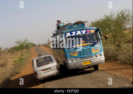 Ein Krankenwagen Janani Express Janani bedeutet "Mutter" in Hindi, Transporte schwangere Frauen zu Gesundheitszentren zu gebären. Stockfoto