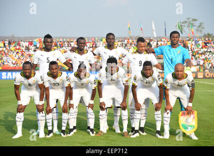 Mongomo, Äquatorial-Guinea. 19. Januar 2015. African Cup of Nation-Fußball-Turnier. Ghana und Senegal. Team Ghana © Aktion Plus Sport/Alamy Live-Nachrichten Stockfoto
