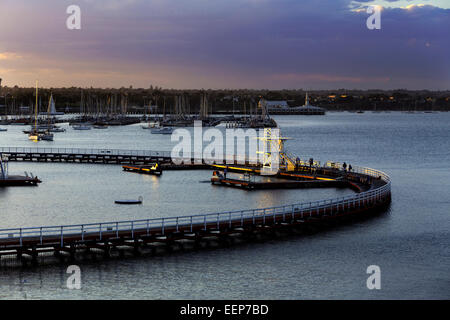 Erbe viktorianischen Schwimmbad Geelong, Victoria, Australien Stockfoto