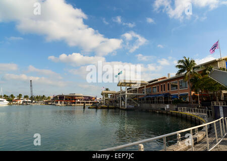 Bayside Shopping Center Zeichen, Miami, Florida Stockfoto