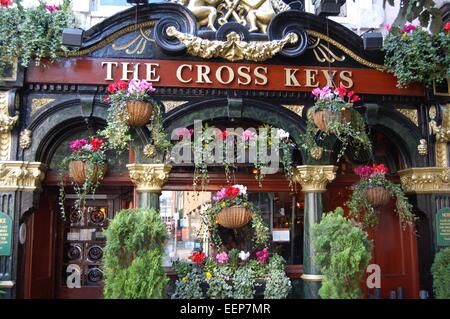 Cross Keys Pub, Covent Garden, London, England, UK Stockfoto