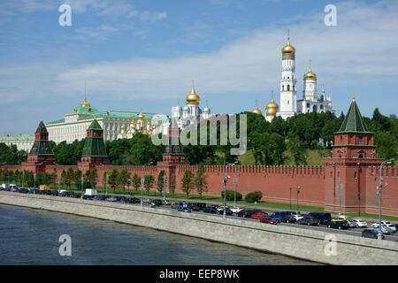 Panoramablick über den Kreml, Moskau, Russland Stockfoto