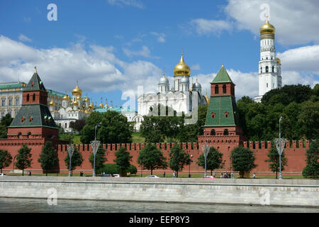 Panoramablick über den Kreml, Moskau, Russland Stockfoto