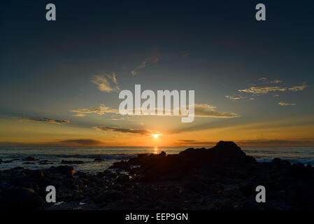 Sunrise Montezuma Strand, Halbinsel Nicoya, Costa Rica, Mittelamerika Stockfoto