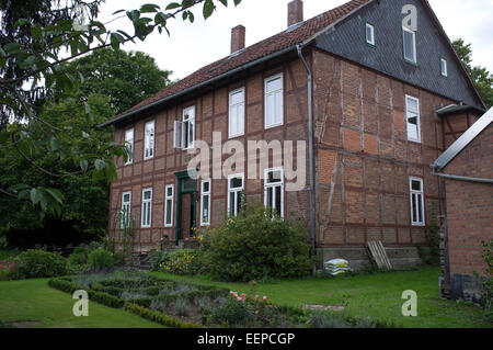 Museum Wilhelm-Busch-Haus in Busch's in Mechtshausen, Deutschland, wo er im Jahre 1908 starb, Hause ehemalige. Stockfoto