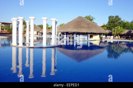 Panoramablick über ein exklusives Resort in Varadero, Kuba Stockfoto