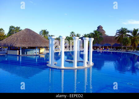 Panoramablick über ein exklusives Resort in Varadero, Kuba Stockfoto