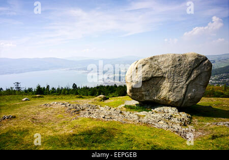 der Cloughmore Stein Rostrevor Grafschaft, Nord-Irland Stockfoto