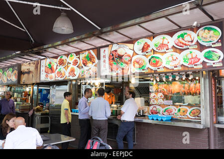 Straße Essensstände auf Orchard Road, Singapur. Stockfoto