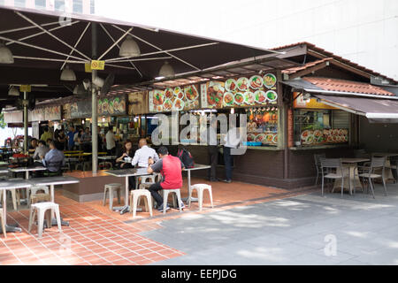 Straße Essensstände auf Orchard Road, Singapur. Stockfoto