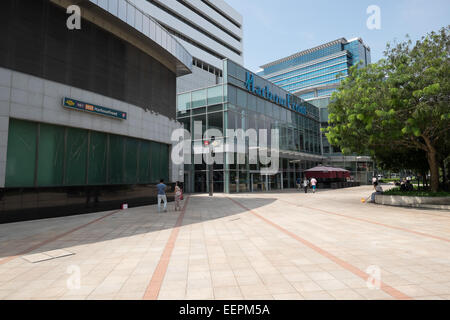 Vivo City – das größte Einkaufszentrum in Singapur. Von Pritzker-Preis ausgezeichneten Architekten Toyo Ito. Stockfoto