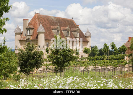 Château De La Borie, Limousin. Ein Treffpunkt für die Arbeit in den Bereichen Musik und Sound. Stockfoto