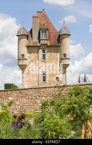 Château De La Borie, Limousin. Ein Treffpunkt für die Arbeit in den Bereichen Musik und Sound. Stockfoto