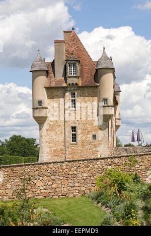 Château De La Borie, Limousin. Ein Treffpunkt für die Arbeit in den Bereichen Musik und Sound. Stockfoto