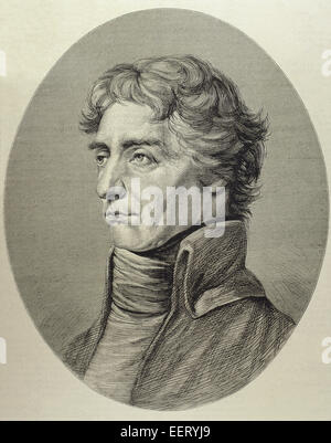 Horatio Nelson (1758-1805). Britischer Vizeadmiral. Porträt. Gravur. Stockfoto