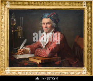 Jacques-Louis David Gemälde "Porträt d'Alphonse Leroy", Öl auf Leinwand, 1783, Musée Fabre, Montpellier, Frankreich Stockfoto