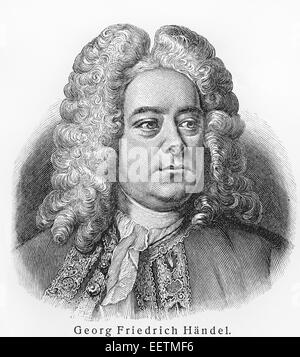 Georg Friedrich Händel Stockfoto