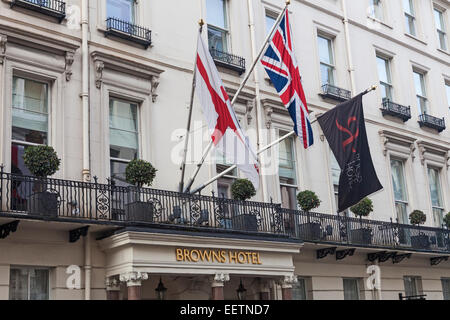 London, Mayfair Brown Hotel in der Albemarle Street Stockfoto