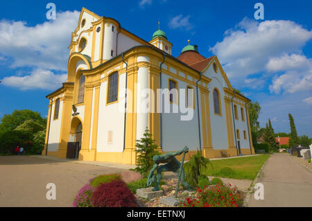 Friedberg, Wallfahrtskirche Herrgottsruh, Schwaben, Bayern, Aichach-Friedberg Landkreis, Deutschland, Europa. Stockfoto