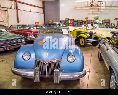 1947-Kurtis Omohundro Comet-Auto auf dem Display in der Sarasota Oldtimer-Museum in Sarasota Florida Stockfoto