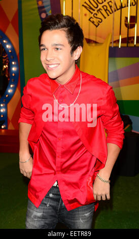 Premios Juventud 2014 im BankUnited Center - Ankünfte mit: Austin Mahone Where: Coral Gables, Florida, Vereinigte Staaten, wann: 18. Juli 2014 Stockfoto