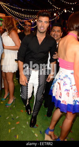 Premios Juventud 2014 im BankUnited Center - Ankünfte mit: Jencarlos Canela wo: Coral Gables, Florida, Vereinigte Staaten, wann: 18. Juli 2014 Stockfoto