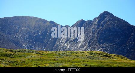 Berge über Corrie auf der Isle of Arran, Schottland Stockfoto