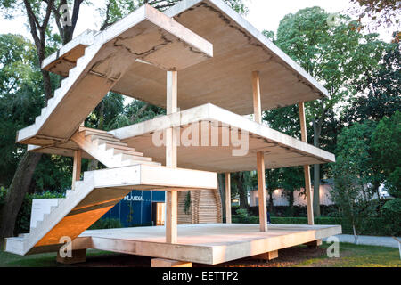 Le Corbusier-Apartment-Modell befindet sich in der Biennale. Venedig, Veneto. Italien Stockfoto