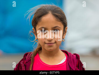 Yezedi Flüchtling aus Sinjar, Zohar, Kurdistan, Irak Stockfoto