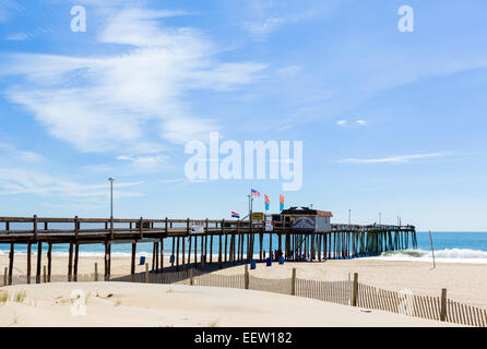 Dem alten Fishing Pier in Ocean City, Maryland, USA Stockfoto