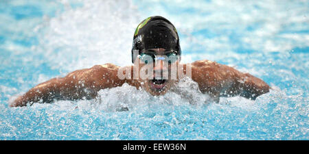 High School schwimmen treffen sich in CT USA Stockfoto