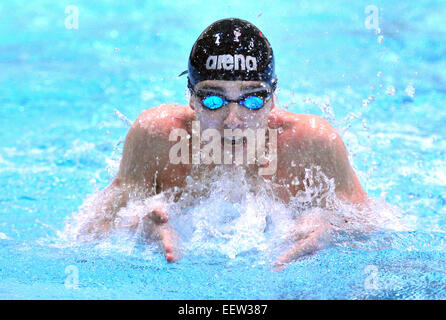 High School schwimmen treffen sich in CT USA Stockfoto