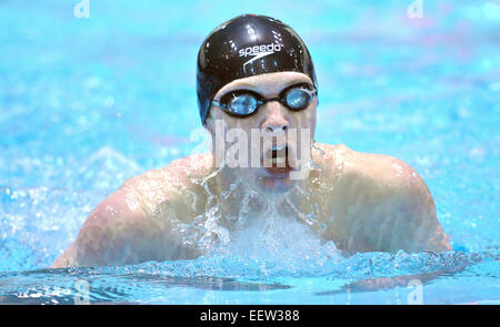 High School schwimmen treffen sich in CT USA Stockfoto