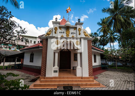 Sri Vijayarama Viharaya, ein buddhistischer Tempel in Chilaw, Sri Lanka. Stockfoto