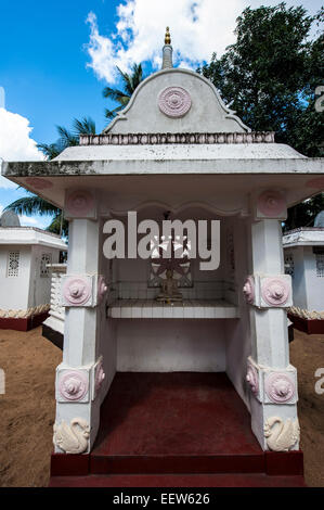 Sri Vijayarama Viharaya, ein buddhistischer Tempel in Chilaw, Sri Lanka. Stockfoto